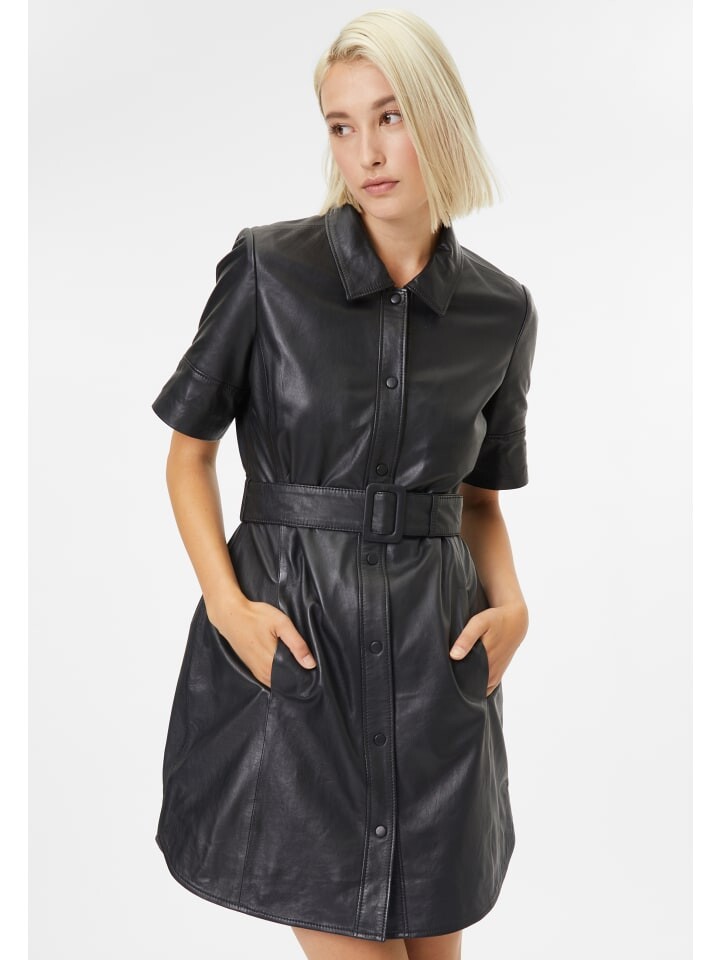 

Длинное платье Gipsy Leder Gwlousha, черный