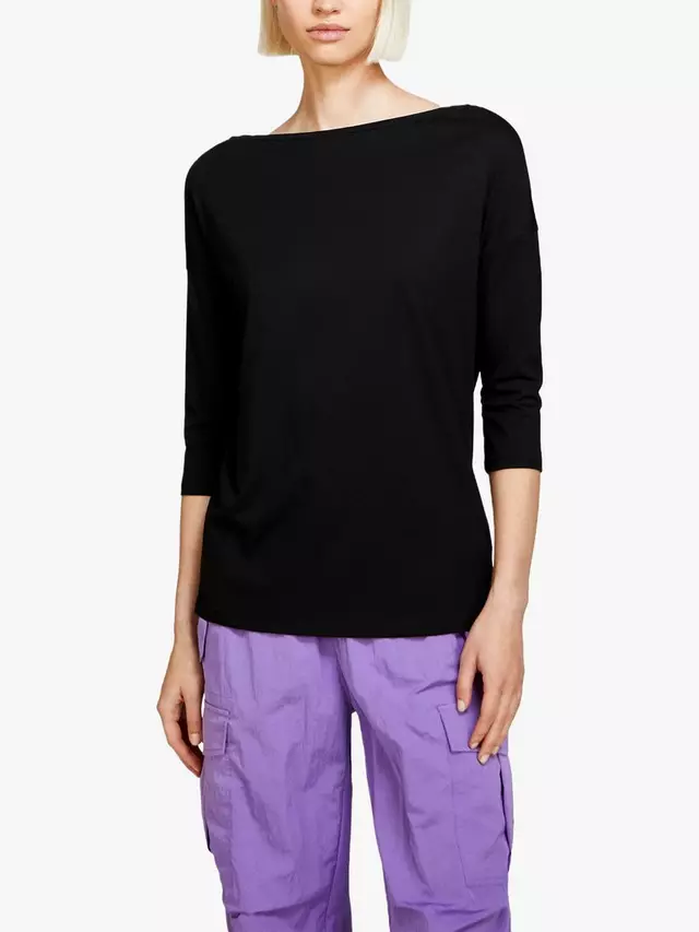 

Футболка SISLEY Boat Neck, черный
