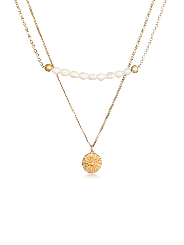 

Elli Колье с диском из серебра 925 пробы, солнце в золоте