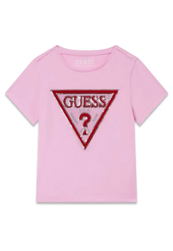 Футболка mit с пайетками и логотипом Guess, Rose