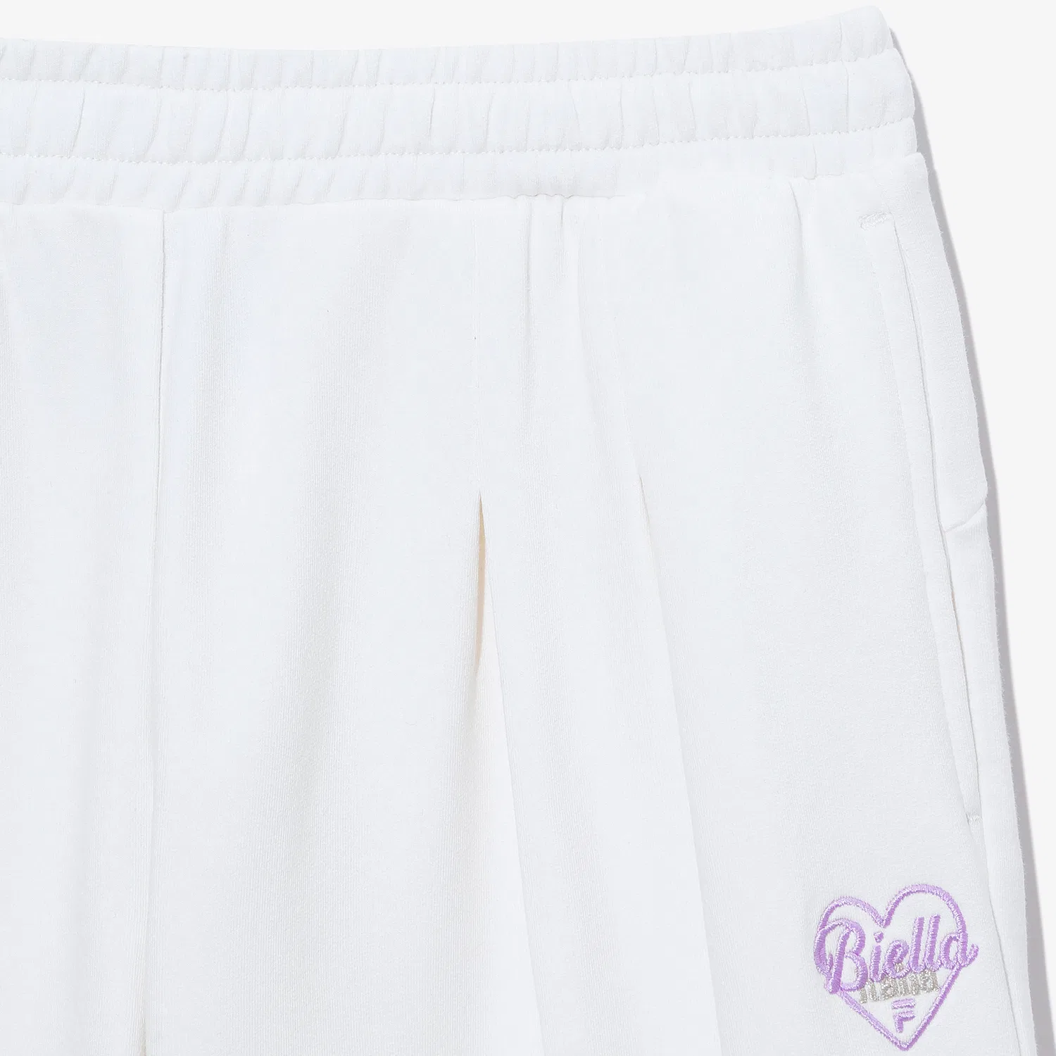 Детские белые карго брюки широкого кроя от Fila Kids — фото 4