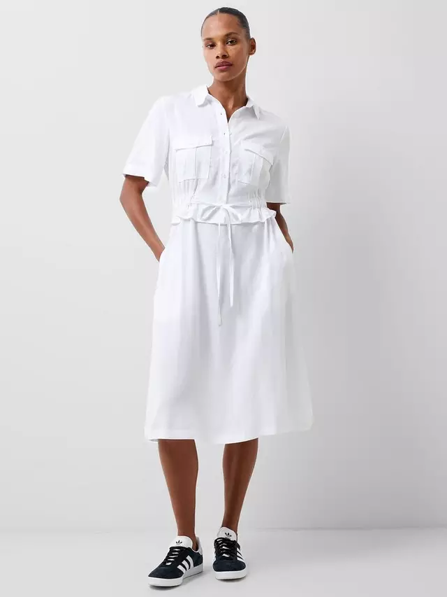 

Платье French Connection Arielle Shirt, цвет linen/white