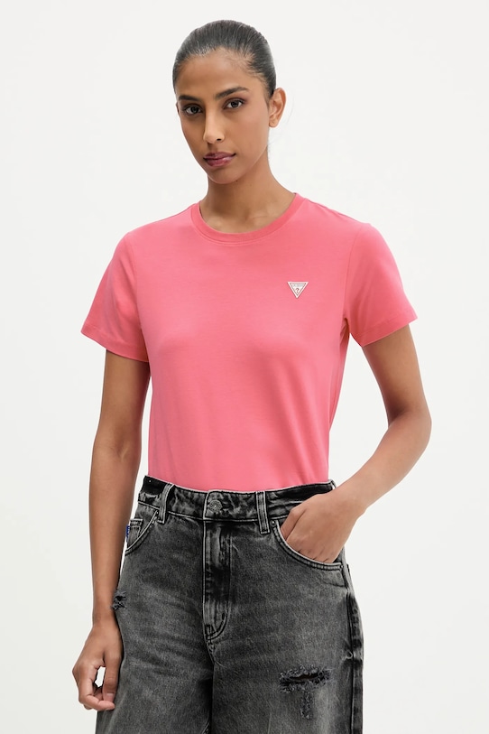 

Футболка Guess Jeans, розовый