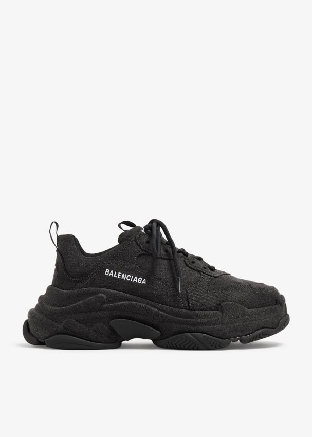 

Кроссовки Balenciaga Triple S Denim, черный