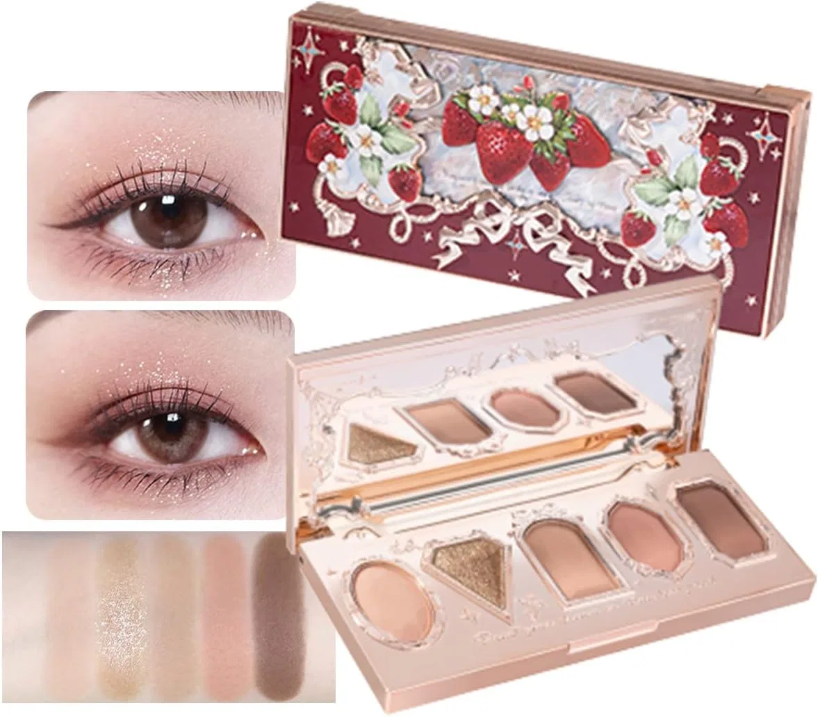 Румяна Flower knows Strawberry Rococo, пудровые, оттенок Y02