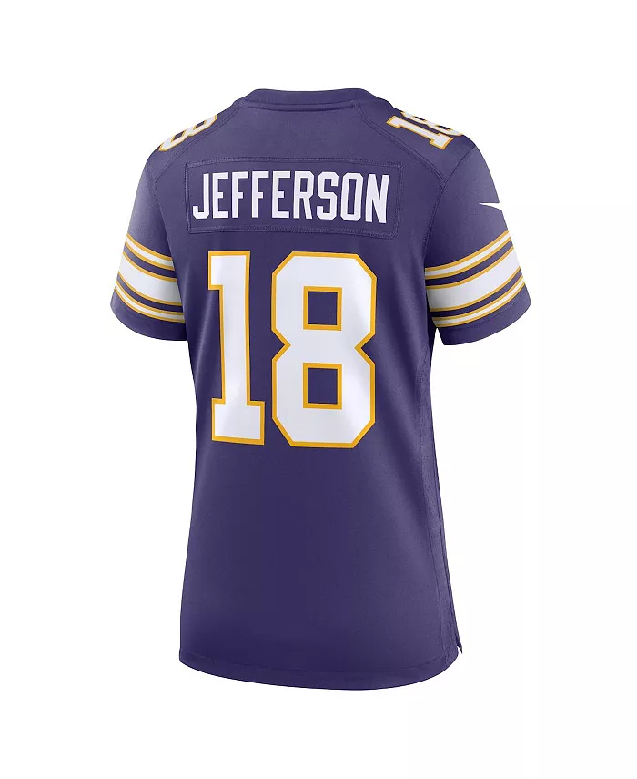 Женская майка запасного игрока Джастина Джефферсона из Minnesota Vikings Nike, фиолетовый — фото 2