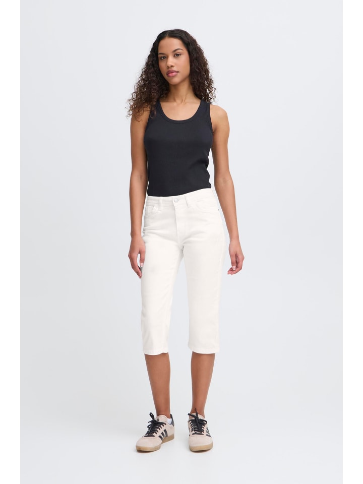 

Джинсы PZKATJA очень узкие из белого денима Pulz