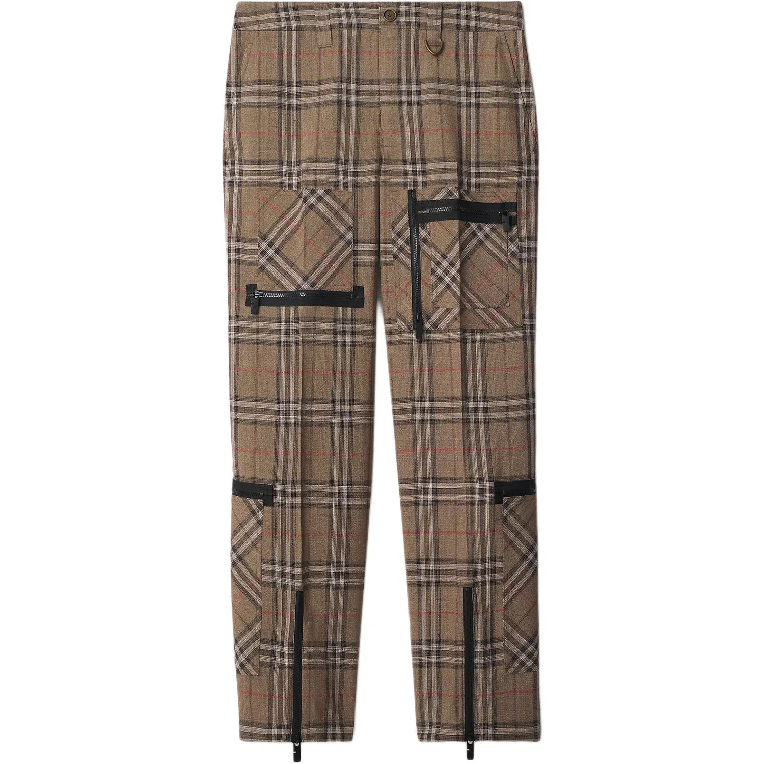 Брюки карго Burberry Checked, Khaki