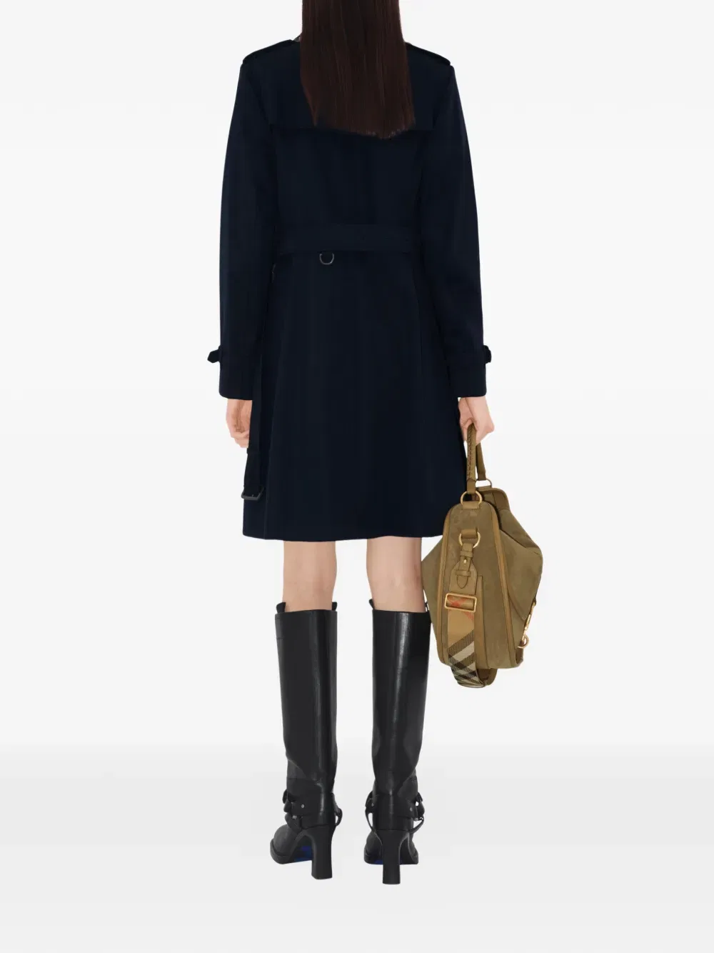 Тренч Burberry, мужской, синий — фото 4