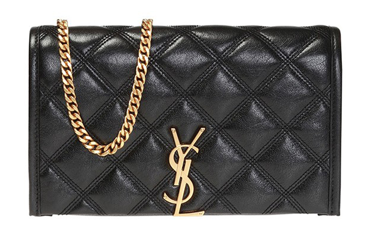 

Кошелёк из ягнёнка, Через плечо сумка, На плечо сумка Женская Чёрная SAINT LAURENT