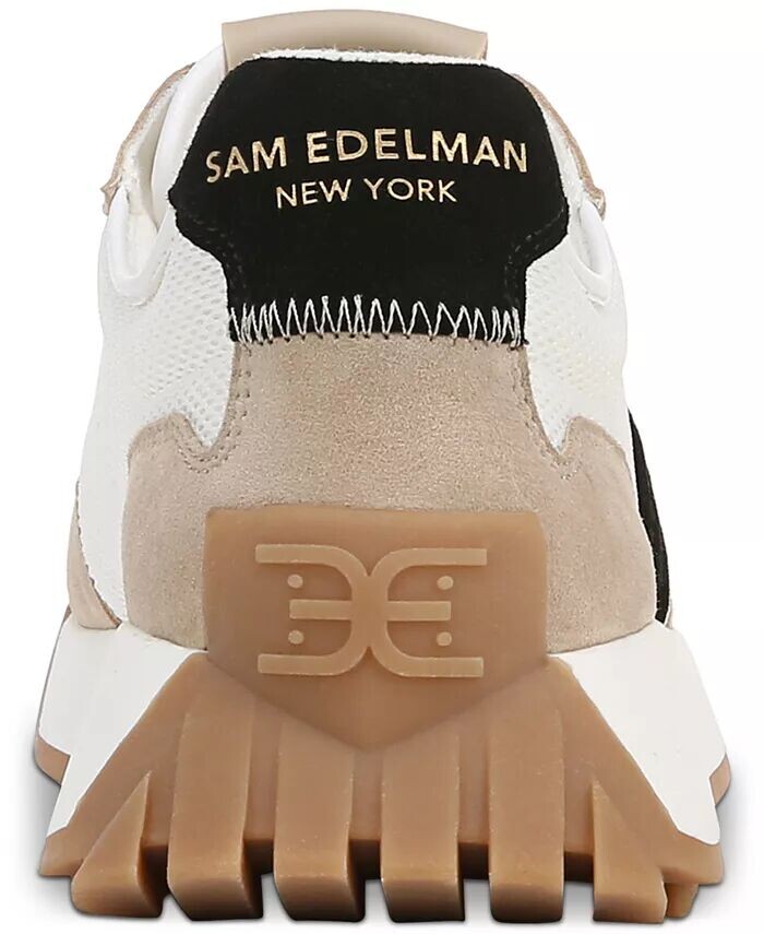 Женские кроссовки Langley Emblem на шнуровке Sam Edelman, коричневый — фото 3