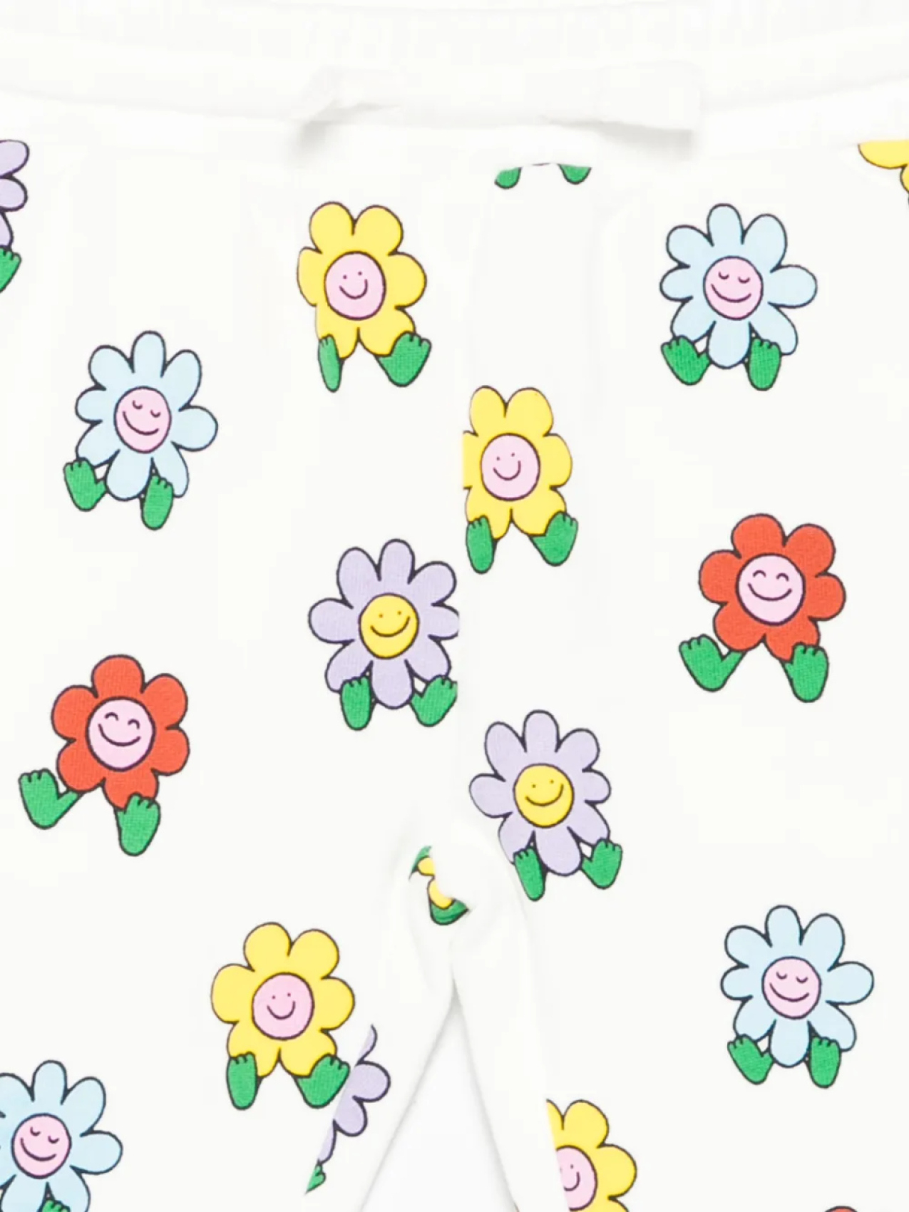 Леггинсы с цветочным принтом Stella McCartney Kids, белый — фото 3