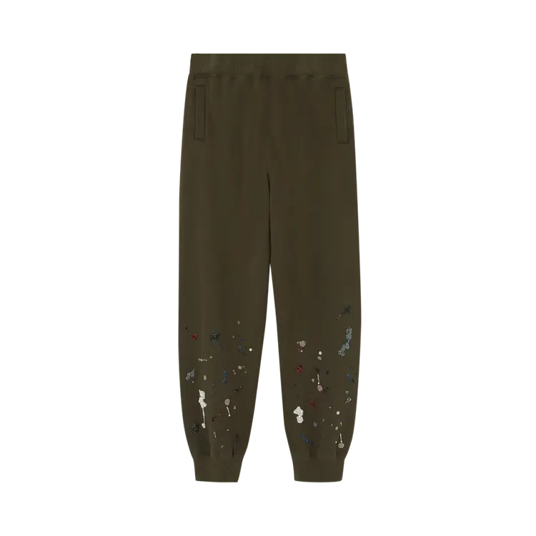 

Спортивные брюки Undercover Beaded Embroidereds 'Khaki', зеленый