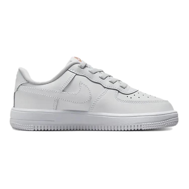 Force 1 Low LV8 EasyOn PS 'Rainbow Lace Swoosh' Nike, белый/earth красный/vapor зеленый/multicolor — фото 4