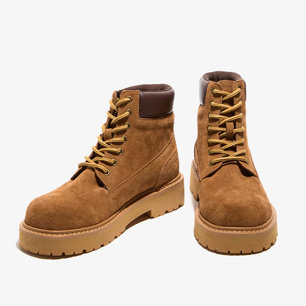 Мужские 7-дырочные ботинки Cameron Suede на подошве Air Commando Camel от Wetheroad — фото 4