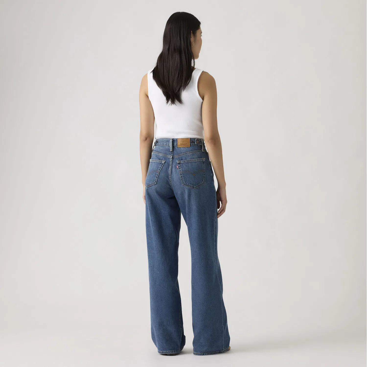 Легкие женские джинсы Cinch с широкими штанинами Levi's, Dark Wash — фото 4