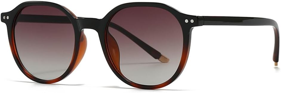 

Круглые солнцезащитные очки UV400 с плавным изменением цвета, в стиле панк, с заклепками, для активного отдыха, езды на мотоцикле и вождения, для мужчин и женщин UYPTK, Multi