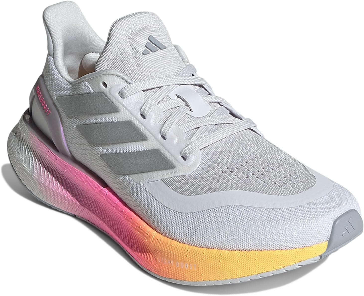 Кроссовки adidas Running Pureboost 5 Running Shoes, цвет White/Silver Metallic/Spark