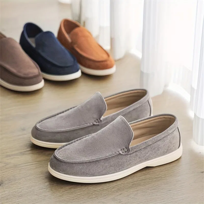 Мокасины мужские Loafers Grey Fusecottc — фото 4