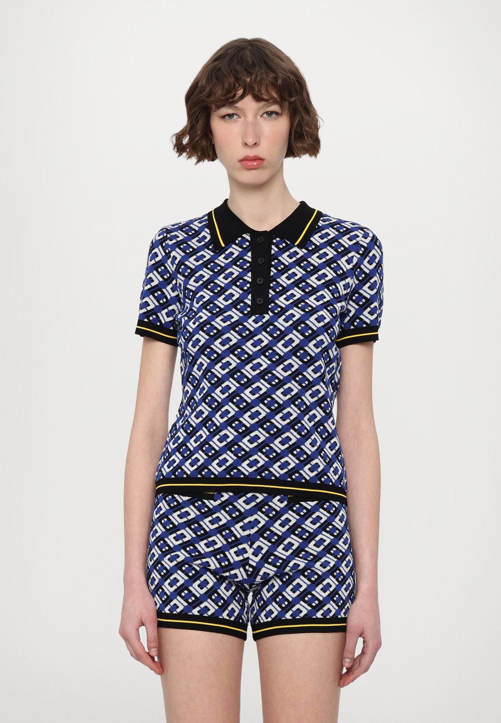 

Рубашка поло SERENA Diane von Furstenberg, черный