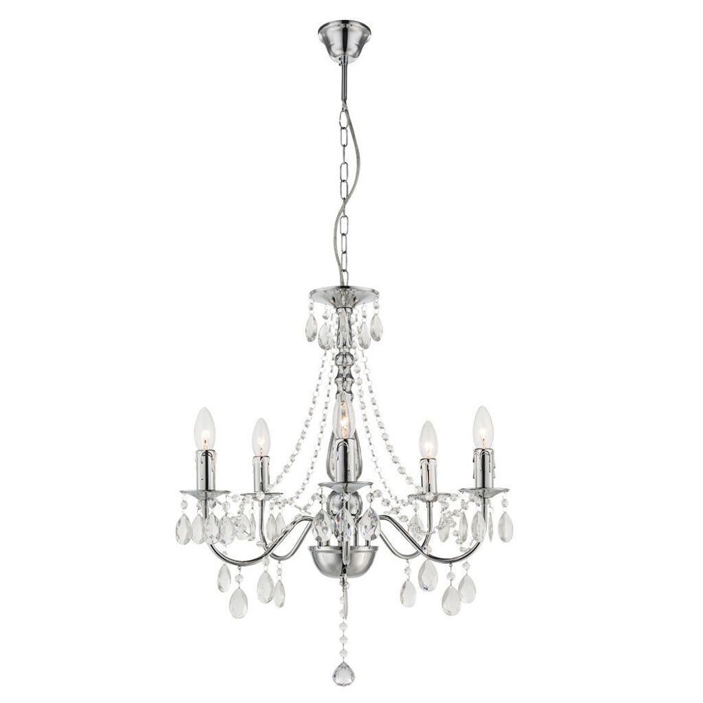 

Люстра, люстра, кристаллы, 5 ламп, В 143 см Globo Lighting
