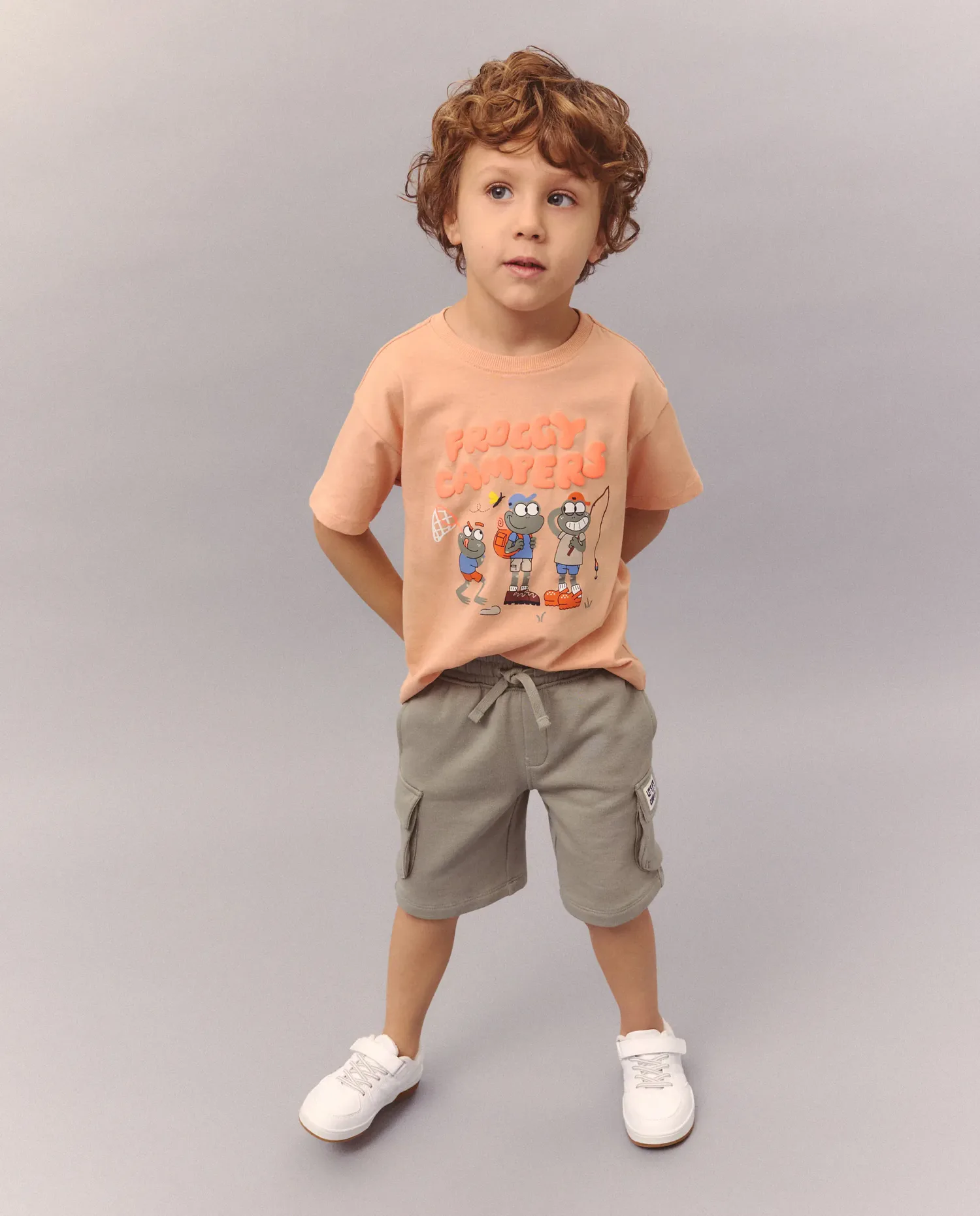 Рубашка с коротким рукавом с рисунком для мальчика Kids El Corte Inglés, розовый — фото 2