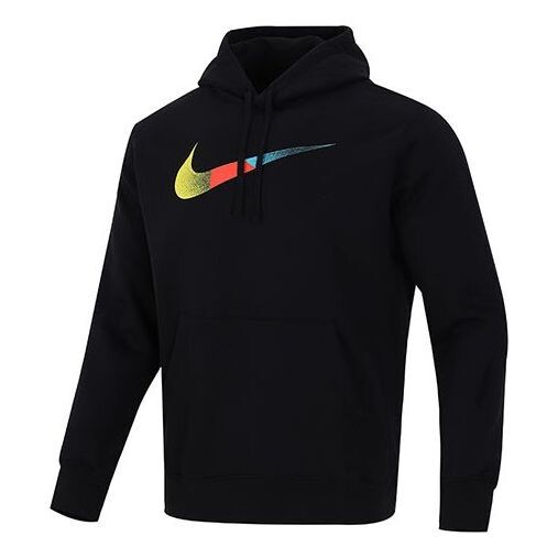 

Толстовка men's nsw bb po hdy swsh brnd riff contrasting colors logo sports pullover black Nike, черный