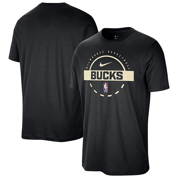 

Мужская черная футболка milwaukee bucks authentic practice Nike