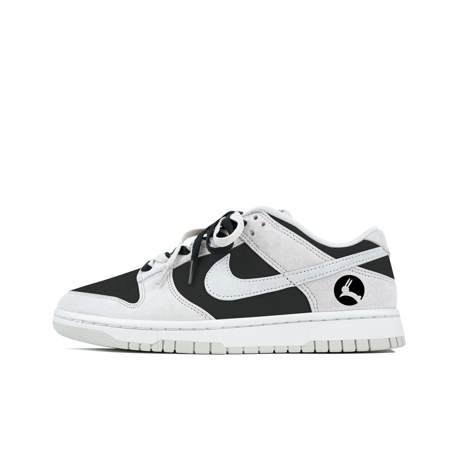 

Nike Dunk Low Juxing Light Custom Низкие Кроссовки для Скейтбординга Мужские Черно-Белые