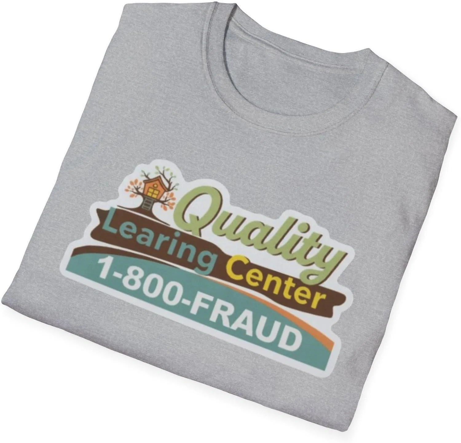 Футболка Quality Learning Center 1-800-FRAUD | Логотип Ника Ширли — фото 4