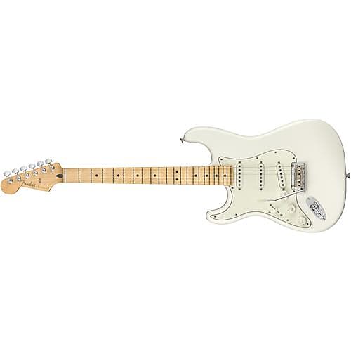 

Электрогитара Fender Player Stratocaster Left-Handed Electric Guitar, Maple Fingerboard, Polar White