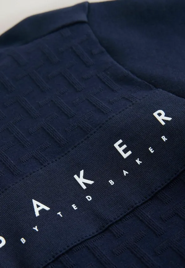 Текстурированная рубашка-поло стандартного кроя Baker By Ted Baker, Navy — фото 4
