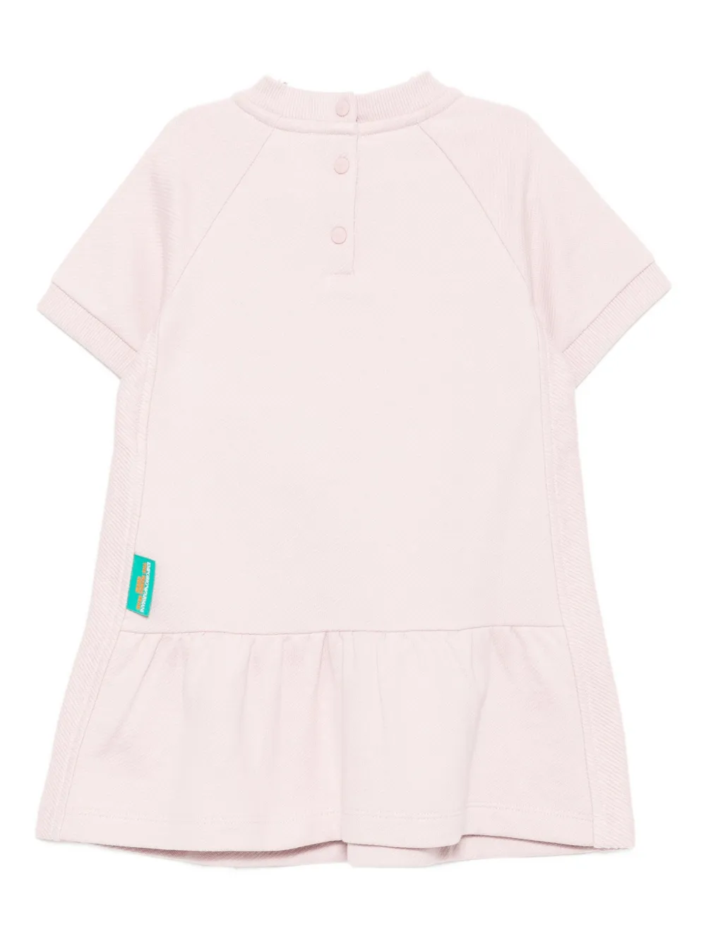 Платье из хлопка ASV Emporio Armani Kids, розовый — фото 2