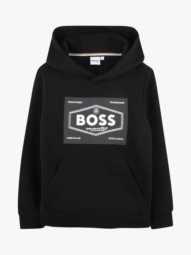 

Детский худи с логотипом HUGO BOSS, Black