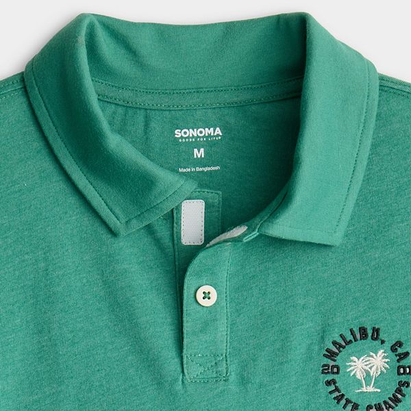 Детская адаптивная поло для легкого надевания Sonoma Goods For Life, Gradient Blue — фото 2