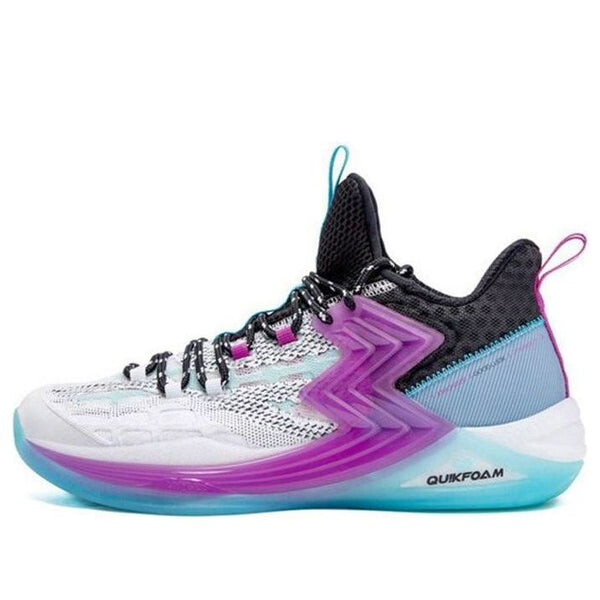 

Кроссовки quick foam basketball sneaker 'white purple blue' 361 Degrees, белый