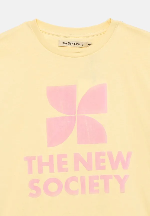 Футболка с логотипом The New Society, Soft Lemon — фото 4