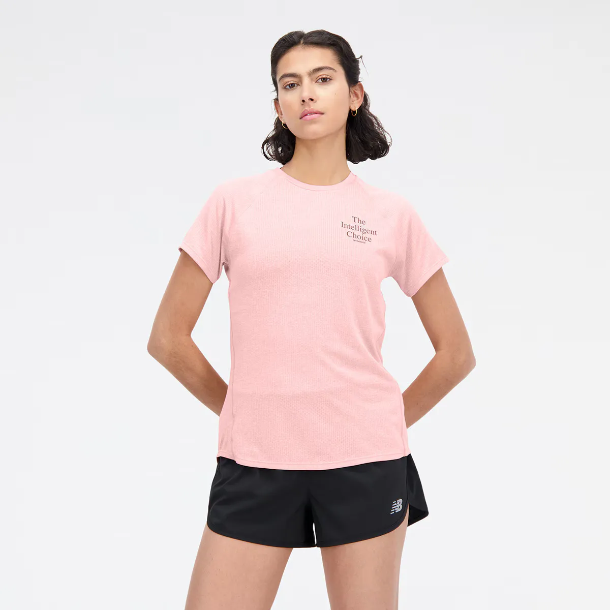 

Impact Run Женская футболка New Balance, светло-розовый