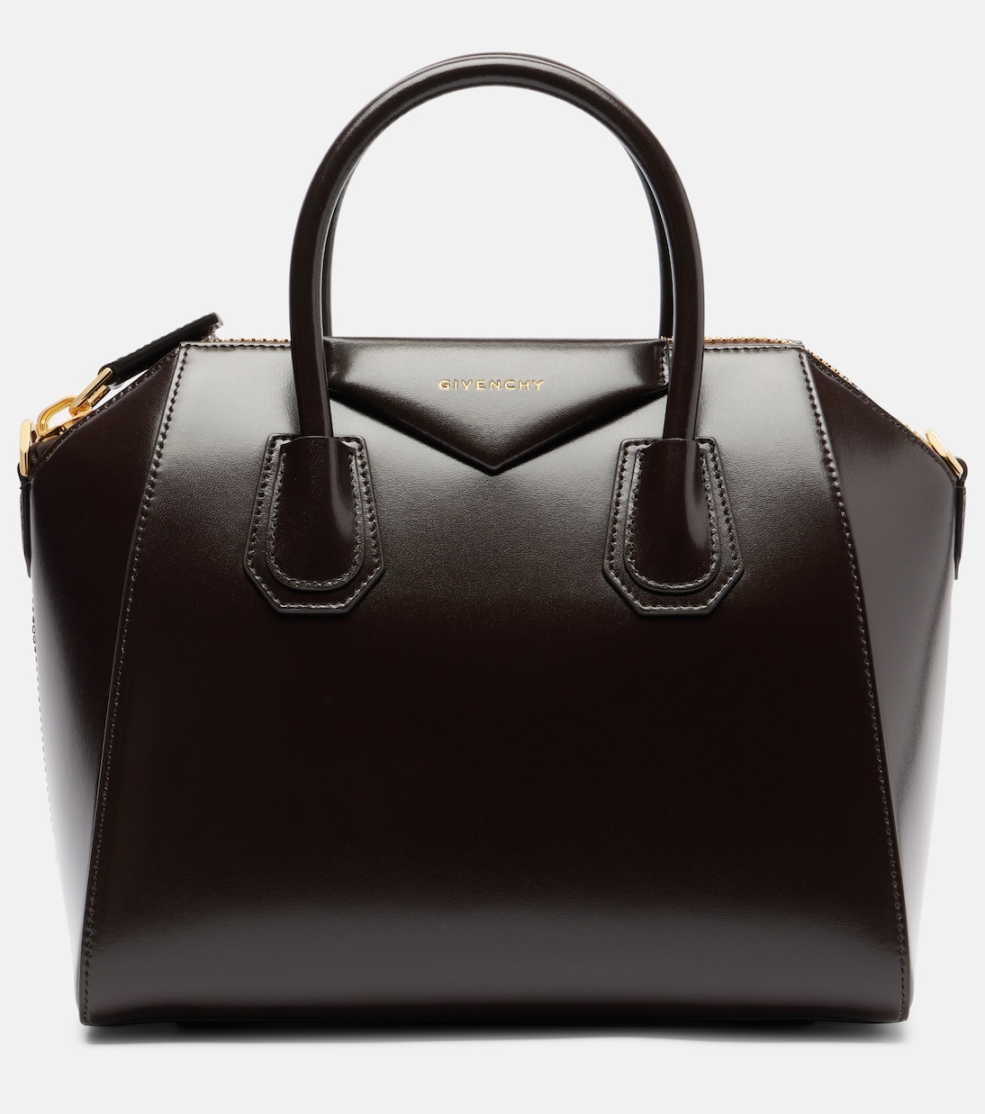 

Кожаная сумка-тоут Antigona Small Givenchy, коричневый