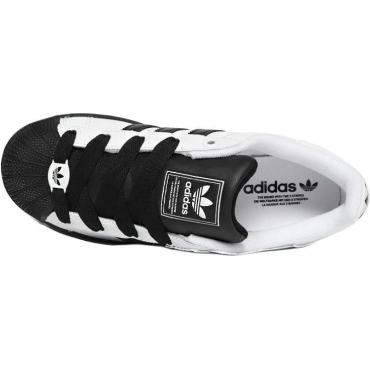 Детские кроссовки для скейтбординга Superstar 2 Low Top Adidas, белый/черный — фото 4