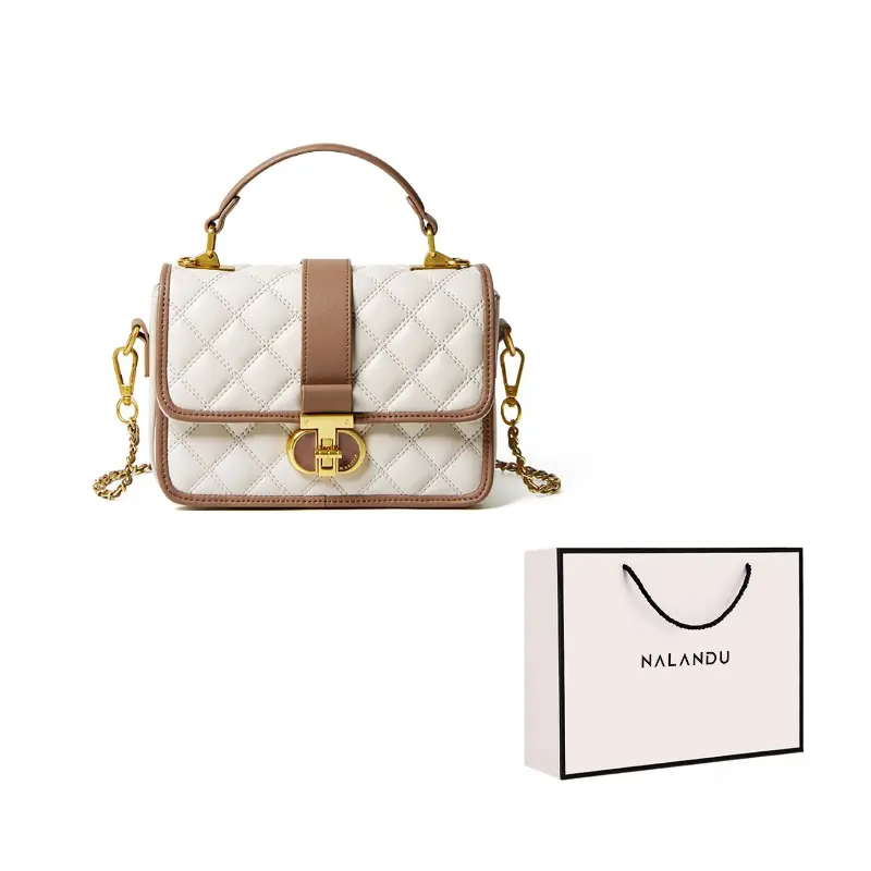 

Narandu Кожаная сумка через плечо, Ecru & Brown