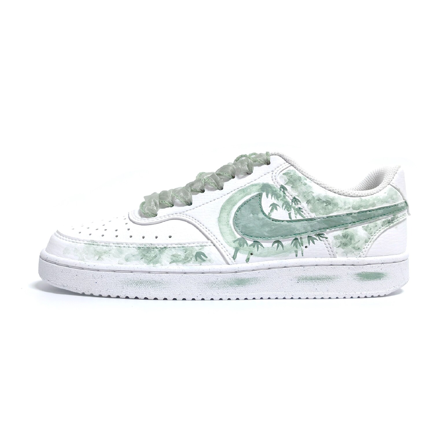 

Кроссовки Nike Court Vision 1 Skateboarding Shoes Unisex Low-top Green/White, зеленый