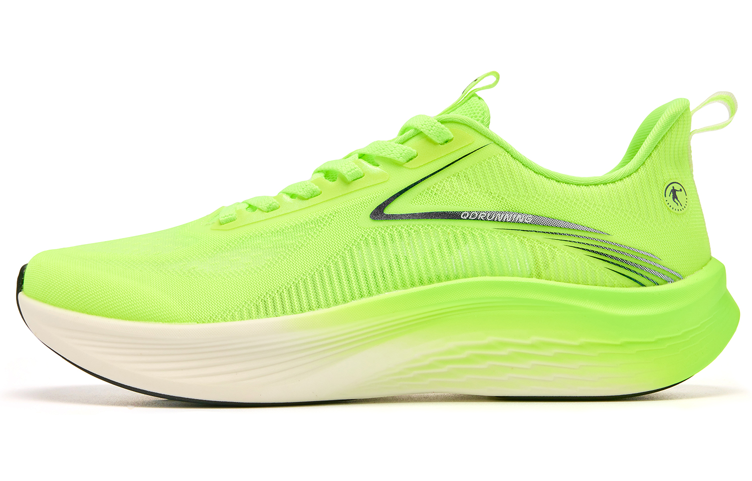 

QIAODAN Легкие кроссовки для бега с низким верхом Light Speed 5.0 с амортизацией, мужские, Flying Shadow, зеленые