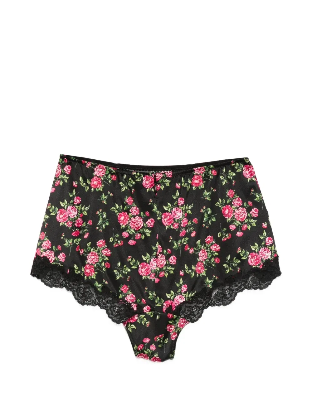Трусы-брифы с цветочным принтом DOLCE & GABBANA, черный — фото 2
