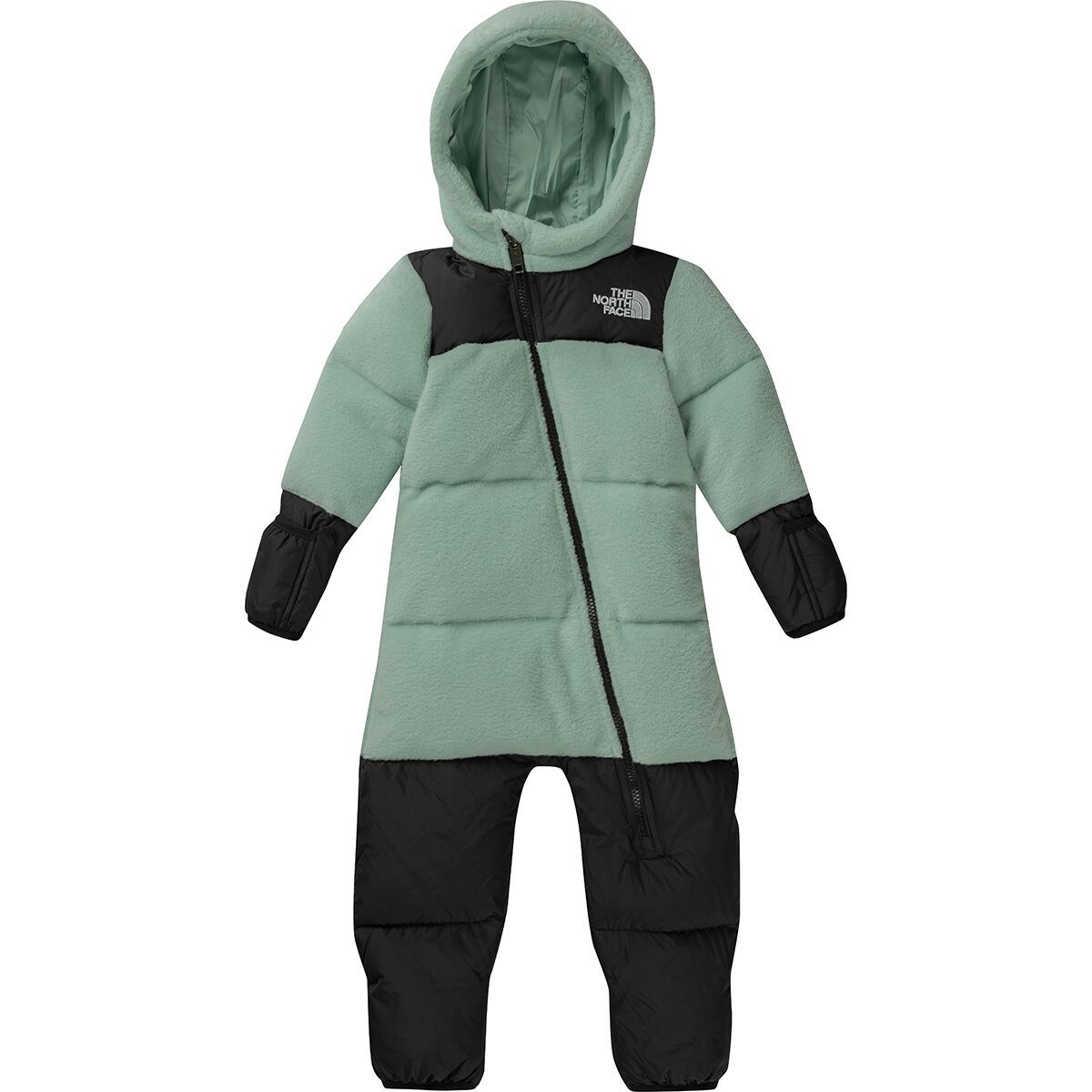 

1996 ретро пуховик флисовый комбинезон - для младенцев The North Face, цвет muted pine