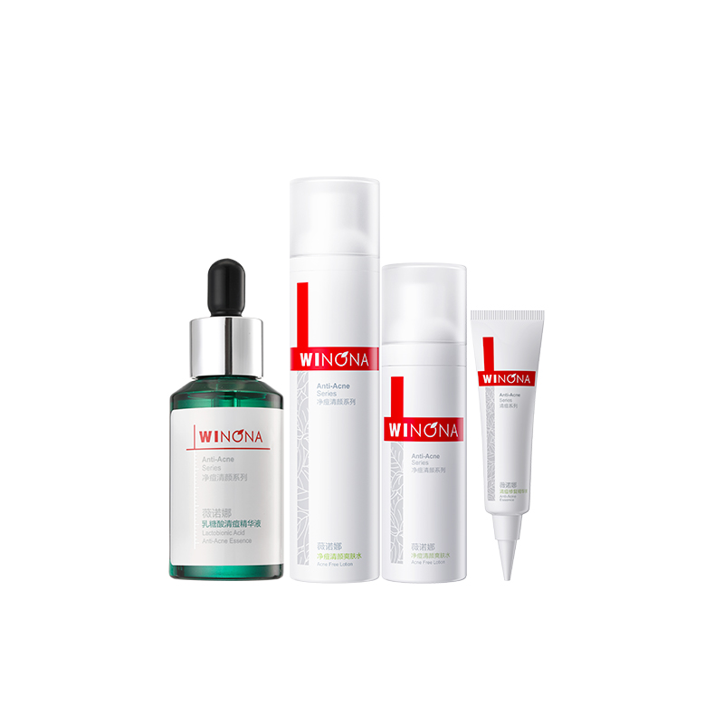 

Набор для ухода за кожей против акне и для сияния Winona, [4 Pcs Set]Acne-Fighting Serum & Clothing Set