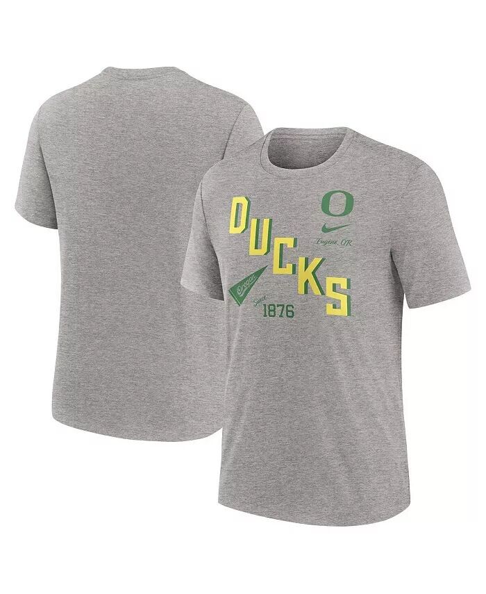 

Футболка мужская серо-лиловая Oregon Ducks Blitz Roll Call Tri-Blend Nike
