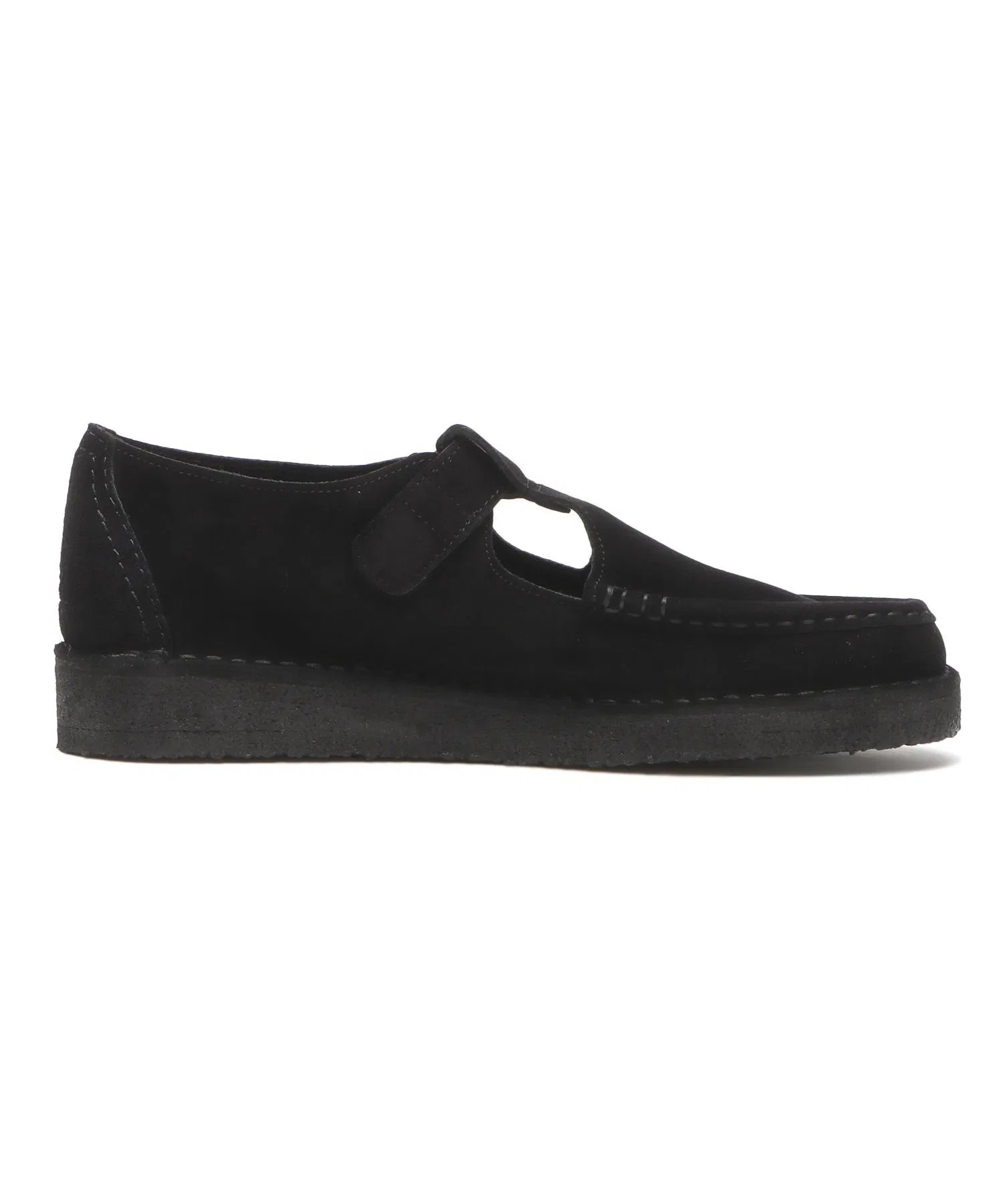 Мужские мокасины из натуральной кожи Clarks NOMAD T BAR чёрные — фото 2