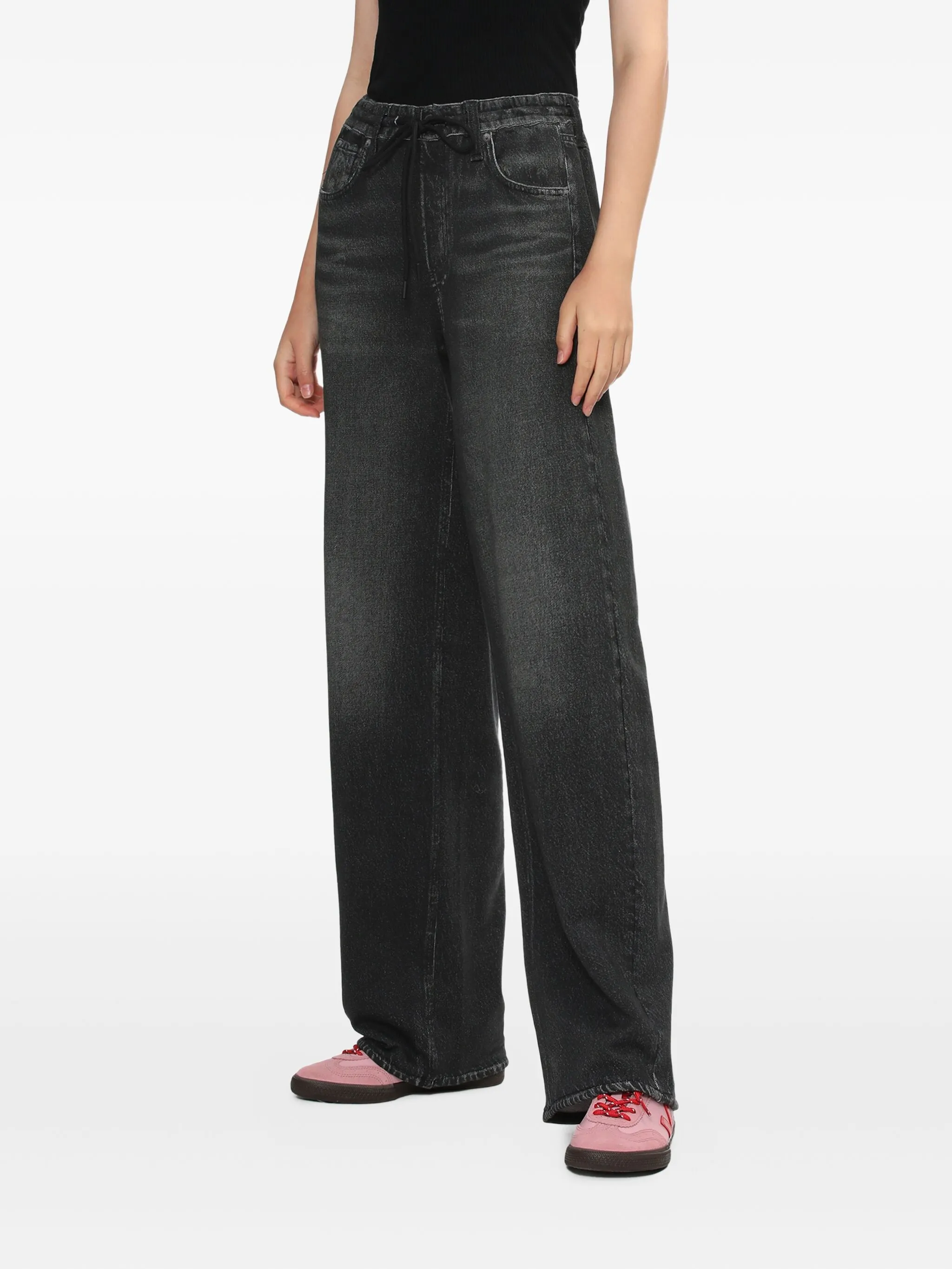

Джинсы с кулиской Rag & Bone, черный