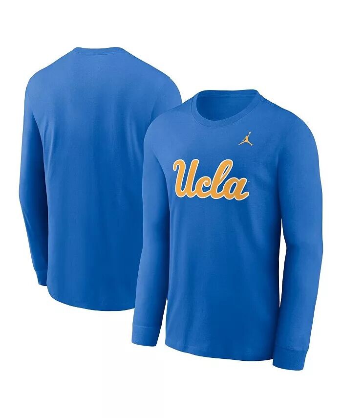 

Мужская синяя футболка с длинным рукавом с логотипом UCLA Bruins Primary Jordan